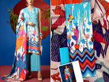 Digital Print Lawn Suit with Diamond Voil Dupatta (DZ16938)