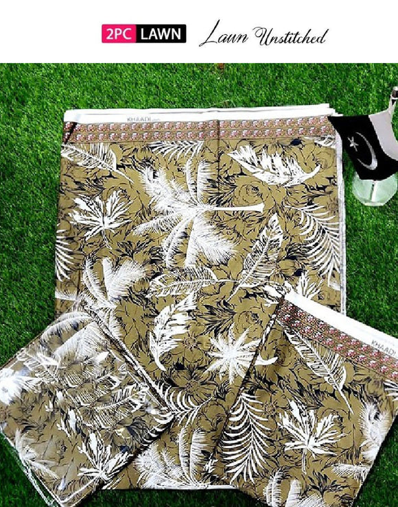 Digital Floral Print 2-Piece Lawn Suit (DZ16948)