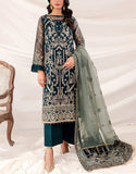 Luxury Heavy Embroidered Organza Wedding Dress (DZ16955)