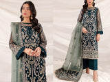 Luxury Heavy Embroidered Organza Wedding Dress (DZ16955)