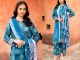 Heavy Embroidered Lawn Dress with Chiffon Dupatta (DZ16968)