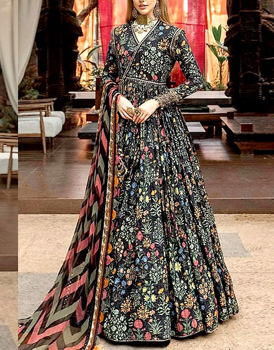 All-Over Print Embroidered Lawn Dress with Chiffon Dupatta (DZ17020) DressyZone.com All-Over Print Embroidered Lawn Dress with Chiffon Dupatta (DZ17020) DressyZone.com