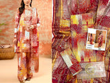 Digital All-Over Chunri Print Lawn Dress with Diamond Dupatta (DZ17058)