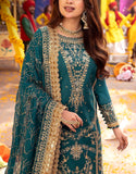 Fancy Embroidered Chiffon Party Wear Dress (DZ17381)