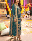 Fancy Embroidered Chiffon Party Wear Dress (DZ17381)
