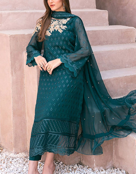 Elegant Embroidered Chiffon Party Wear Dress (DZ17382) DressyZone.com Elegant Embroidered Chiffon Party Wear Dress (DZ17382) DressyZone.com