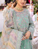 Luxury Handwork Heavy Embroidered Organza Wedding Dress (DZ17383)