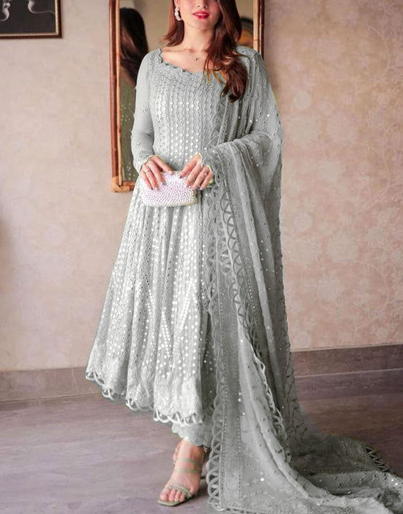 Heavy Embroidered Formal Chiffon Wedding Dress (DZ17830) DressyZone.com Heavy Embroidered Formal Chiffon Wedding Dress (DZ17830) DressyZone.com