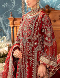 Luxurios Handwork Heavy Embroidered Organza Bridal Dress (DZ17514)