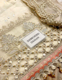 Luxurios Handwork Heavy Embroidered Organza Bridal Dress (DZ17515)