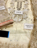 Luxurios Handwork Heavy Embroidered Organza Bridal Dress (DZ17515)