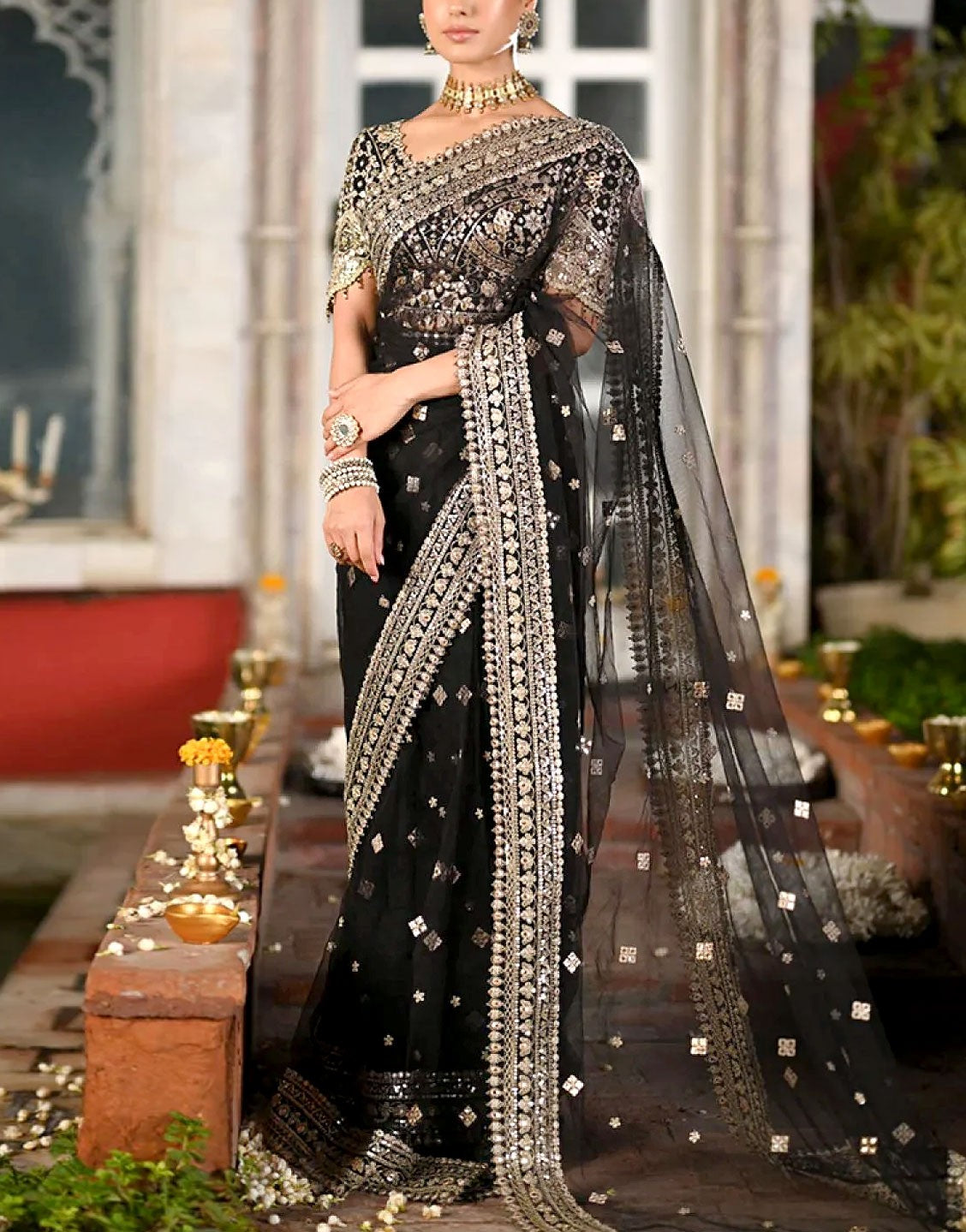 pakistani net dress design Buy Embroidered Net Pakistani Suit in Off White Online : KCH1813