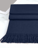 Winter Cashmere Wool Scarf for Girls - Navy Blue (DZ17627)