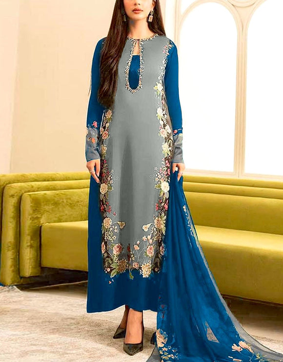 silk dress design simple Dress Design Plain Silk Frocks Simple Gown Design For Party Frocks Designs Katan Silk Maxi Dress