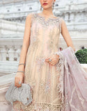 Luxury Heavy Embroidered Fancy Chiffon Wedding Dress 2024 (DZ17665)