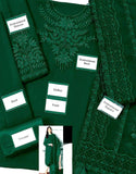 Fancy Embroidered Chiffon Party Wear Dress with Silk Trouser (DZ17805)