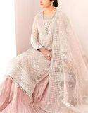 Luxury Handwork Heavy Embroidered Organza Wedding Wear Dress (DZ17814)