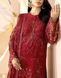 Heavy Embroidered Fancy Chiffon Party Wear Dress (DZ17819)
