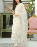 Heavy Embroidered Formal Organza Party Dress (DZ17820)