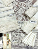 Heavy Embroidered Formal Organza Party Dress (DZ17820)