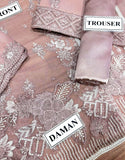 Elegant Embroidered Fancy Chiffon Party Wear Dress (DZ17821)