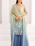 Trendy Heavy Embroidered Chiffon Party Wear Dress (DZ17829)