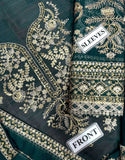 Heavy Embroidered Fancy Chiffon Party Wear Dress (DZ17844)