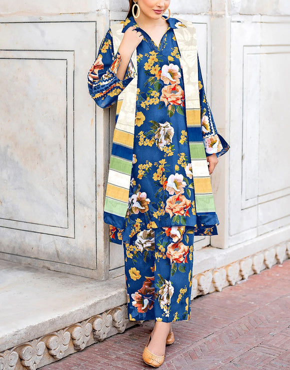 print lawn dress design Gorgeous Fresh Floral Printed Embroidered Lawn Designer Dress Medium