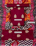 Elegant Embroidered Lawn Dress Design with Monal Dupatta (DZ17965)