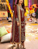 Fancy Embroidered Chiffon Party Wear Dress (DZ17996)