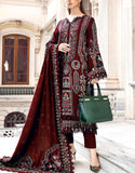 Cultural Inspired Embroidered Cotton Dress with Chiffon Dupatta (DZ17999)