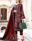 Cultural Inspired Embroidered Cotton Dress with Chiffon Dupatta (DZ17999)