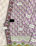 All-Over Print Embroidered Lawn Suit 2025 with Chiffon Dupatta (DZ18003)