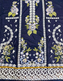 Glamorous Heavy Embroidered Lawn Party Dress with Khaddi NET Dupatta (DZ18024)
