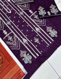 Elegant Embroidered Lawn Suit with Digital Print Diamond Dupatta (DZ18027)