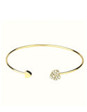 4-Piece Heart Shape Golden Jewelry Set for Girls with Bracelet, Earrings, Necklace and Ring (DZ18031)