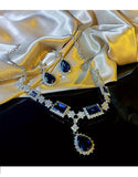 Elegant French-Inspired Necklace Set with Earrings - Perfect for Parties (DZ18032)