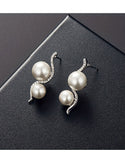 Elegant Faux Pearl Pendant Necklace & Earrings Set for Girls (DZ18040)