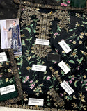 All-Over Print Embroidered Lawn Dress with Emb. Chiffon Dupatta (DZ18052)
