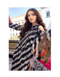 All-Over Print Embroidered Lawn Dress with Chiffon Dupatta (DZ18143)
