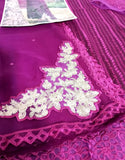 Heavy Embroidered Fancy Chiffon Wedding Wear Dress (DZ18195)