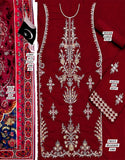 Elegant Embroidered Lawn Suit with Digital Print Diamond Dupatta (DZ18197)