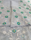 Luxury Heavy Embroidered Bridal Chiffon Maxi Dress (DZ18205)