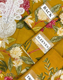 All-Over Print Embroidered Lawn Dress with Printed Chiffon Dupatta (DZ18207)
