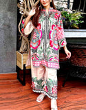 IB Angan All-Over Digital Print 3-Piece Khaddar Suit (DZ18220)