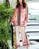 IB Angan All-Over Digital Print 3-Piece Khaddar Dress (DZ18221)