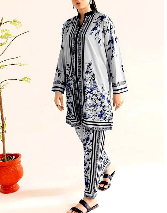 IB Angan All-Over Digital Print 3-Piece Khaddar Dress (DZ18222)