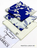 IB Bonanza All-Over Digital Print 3-Piece Linen Suit with Linen Dupatta (DZ18229)