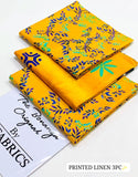 IB Bonanza All-Over Digital Print 3-Piece Linen Suit with Linen Dupatta (DZ18233)