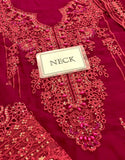 Luxury Heavy Embroidered Chiffon Wedding Wear Dress (DZ18250)